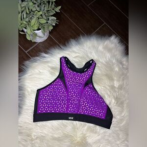 Victoria’s Secret Sports fushia/nude/black sports bra sz Medium